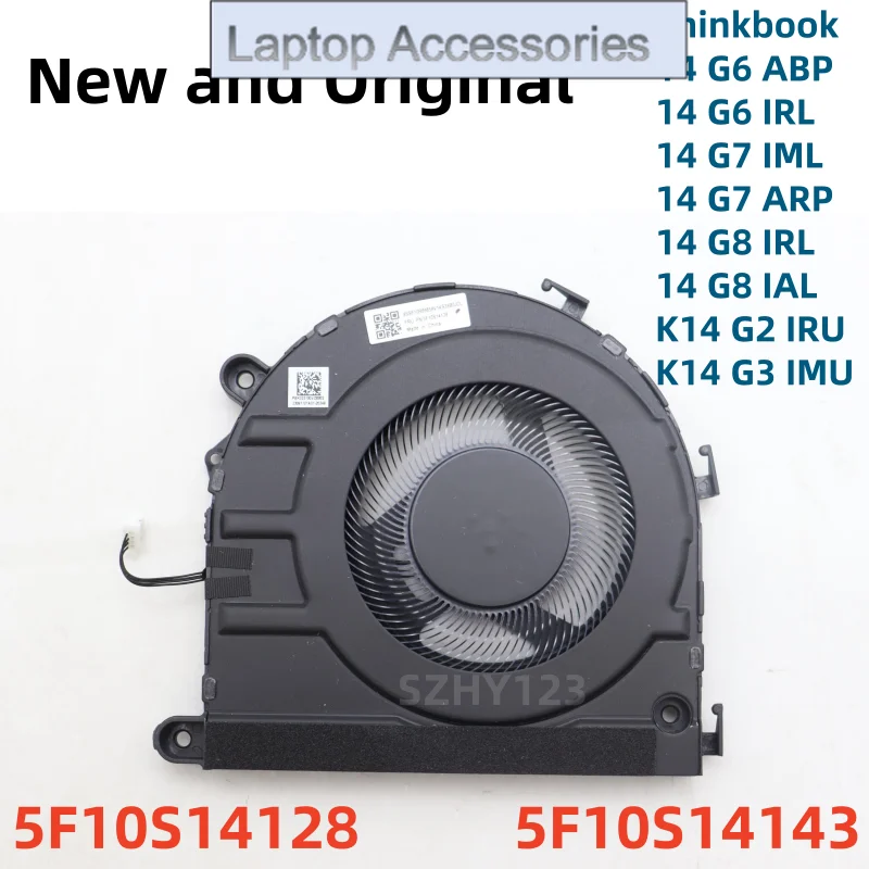 Nuevo ventilador de refrigeración de CPU Original para Lenovo Thinkbook 14 G6/G7/G8 ABP IRL IML ARP IAL K14 G2/G3 portátil 5F10S14128 5F10S14143