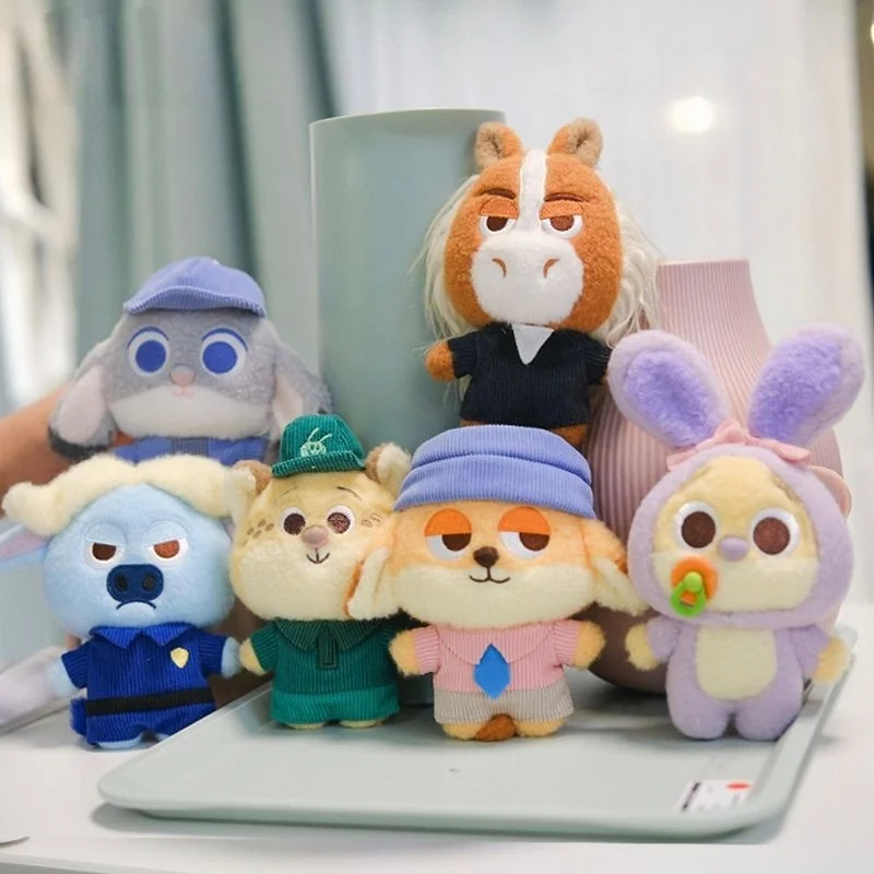 

Мультфильм Дисней Зоотопия Clawhauser Джуди Ник Q версия пушистая плюшевая кукла холст сумка подвеска подарок на праздник для девочки и мальчика