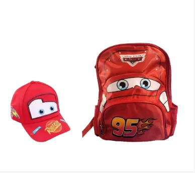Disney Cars Lightning McQueen Rucksack für Kinder – Kindergarten-Schultasche, Kleinkind-Vorschulrucksack, Jungen- und Mädchen-Cartoon-Büchertasche
