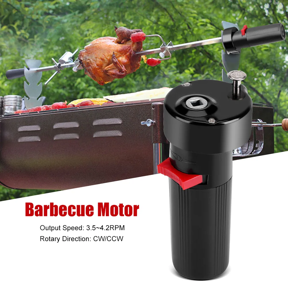 Dc 1.5v tamanho d alimentado por bateria sólido churrasqueira rotador motor churrasco assado suporte acessório