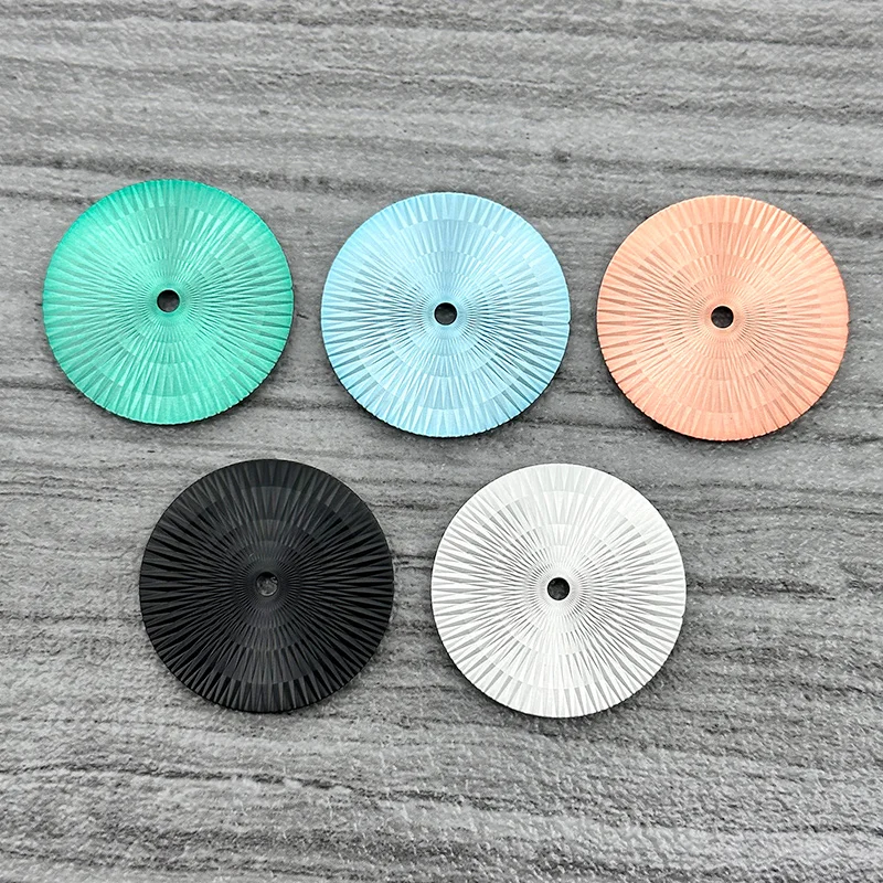 NH35 Dial 28.5mm Dial Fits NH35 NH36 4R35 7S 2824 8215 2836  Movement Crown at 3.0/3.8 Oclock SKX007 Watch Dial Refit Parts