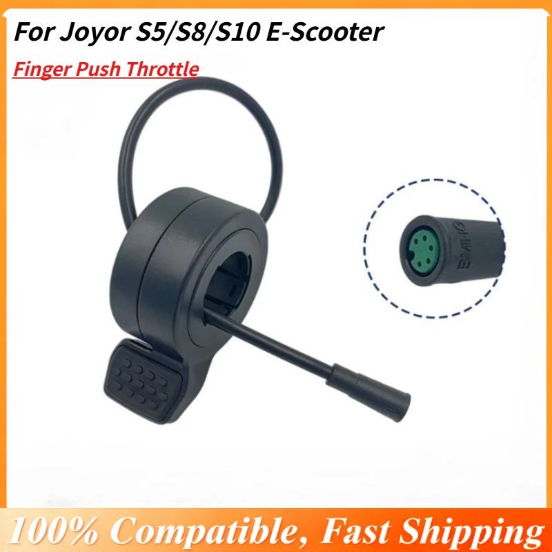 

Finger Push Throttle for Joyor S5/S8/S10 E-Scooter, Plug & Play 5-Pin Accelerator Grip, Easy Installation Replacement Part
