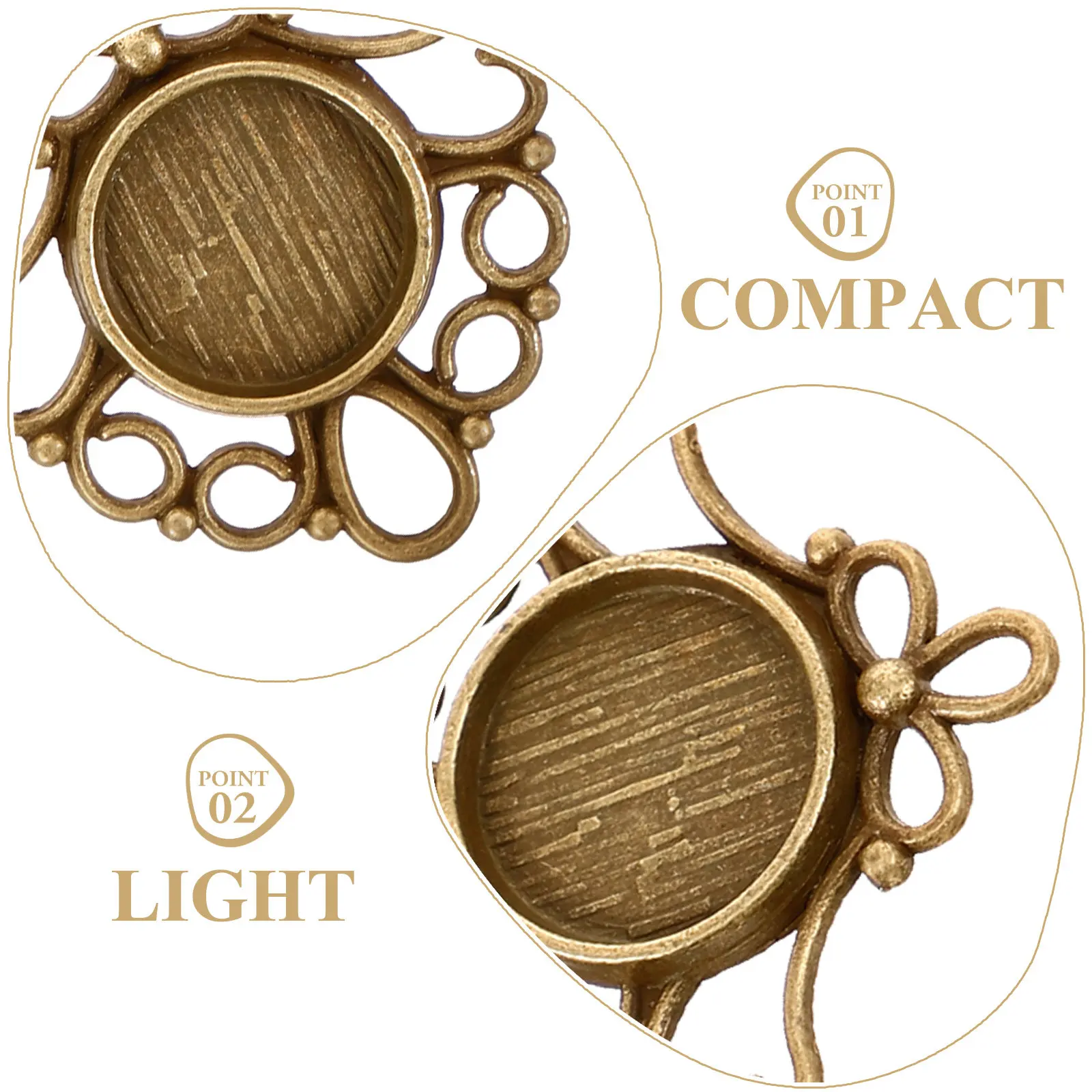 

50 шт. винтажных оправ для кулонов из цинкового сплава с гладкими закругленными краями, для изготовления ювелирных изделий своими руками, рамки для кабошонов, аксессуары для ожерелий