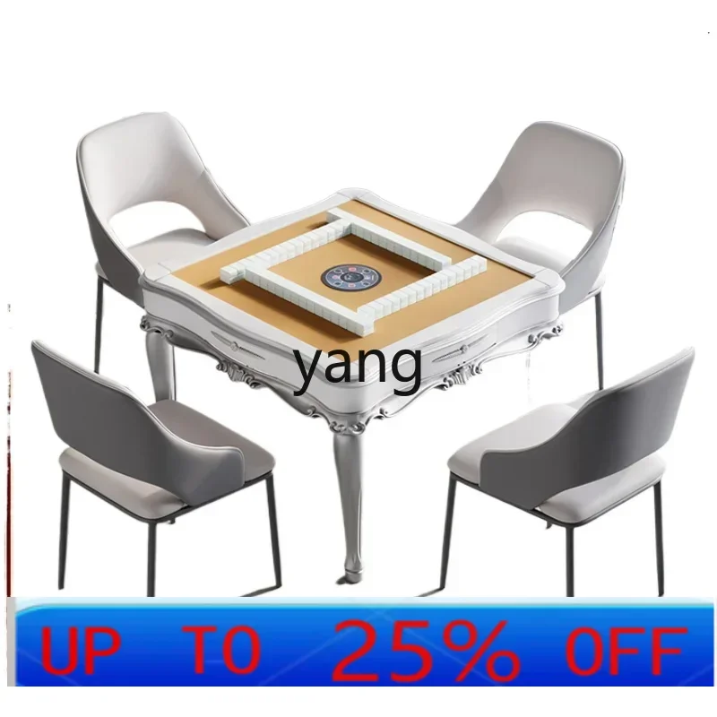 

LTT машина для маджонга, стиль, элитный светильник, роскошный белый автоматический бытовой стол для маджонга, стол двойного назначения