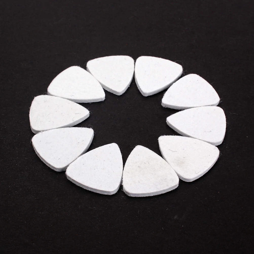 10 قطعة جيتار من الصوف اختيار لينة ورأى الريشة الصوتية الغيتار القيثارة أغنية سميكة الشكل خفيفة الوزن دائم مريحة #6