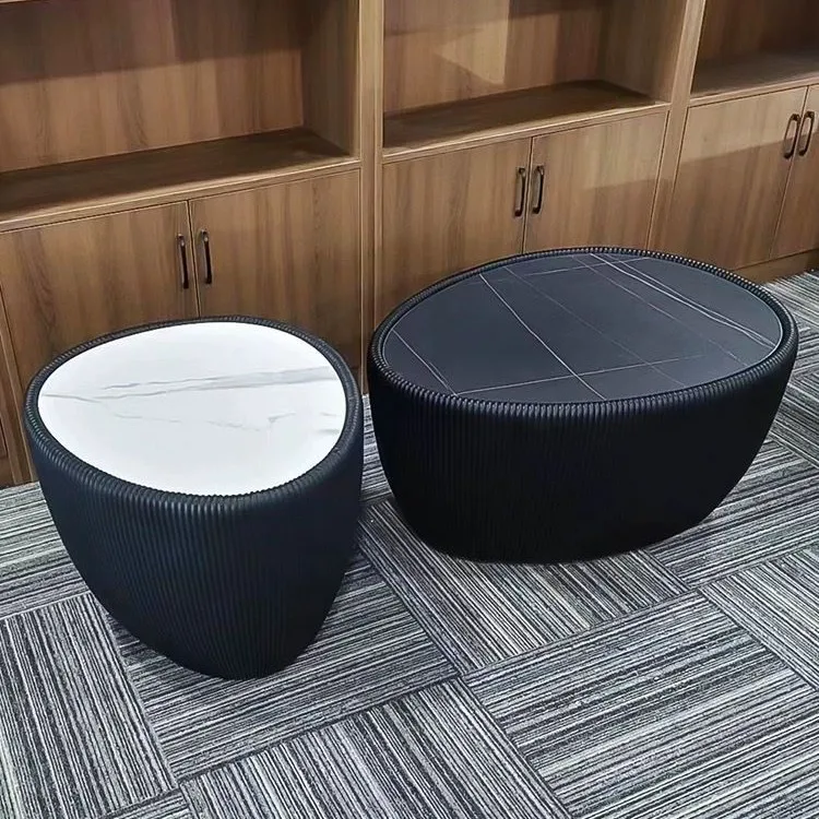 

Light luxury high-end rock slab coffee table, living room home use, new small apartment creative minimalism, special-shaped