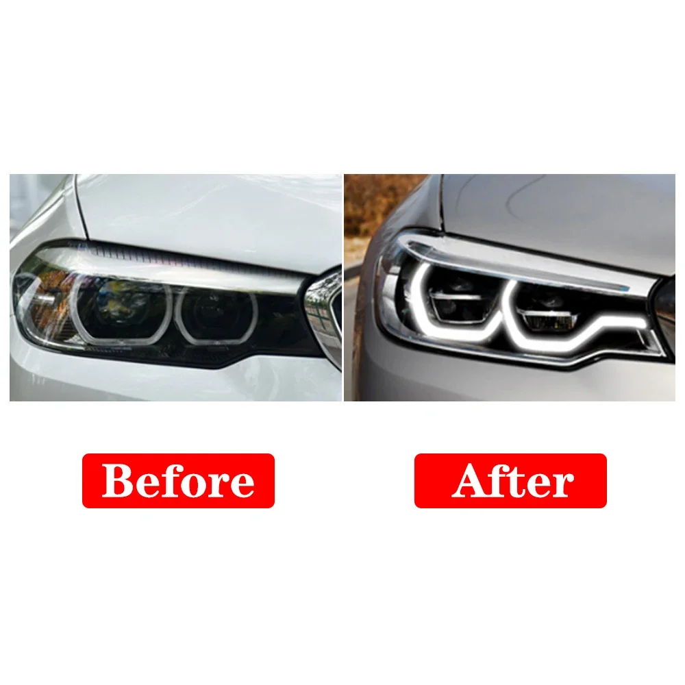 Car Headlight For  G30 2017-2020 525i 530i 535i F90 LED Head Lamp High Low Daytime Running Lights Signal Beam Accessories