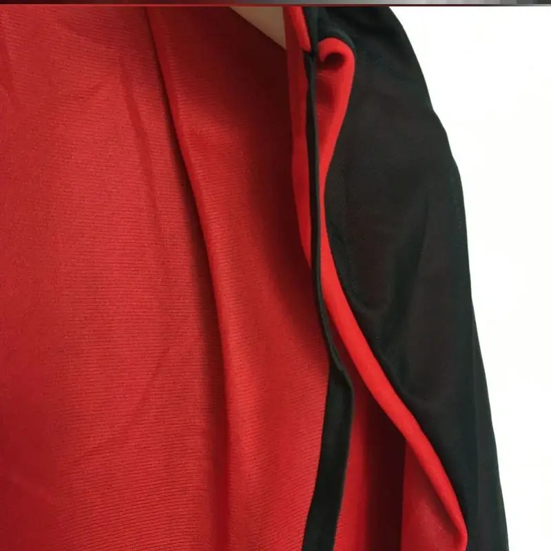 양면 빨간색과 검은색 할로윈 파티 뱀파이어 후드 망토 어린이 의상 액세서리 스탠드업 칼라 포함 어린이 파티용