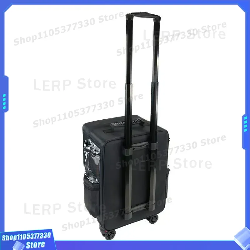 Professional Rolling Cosmetic Trolley Case Multifunctional Storage Box for Nail Art Eyelash Tools Portable Beauty Organizer