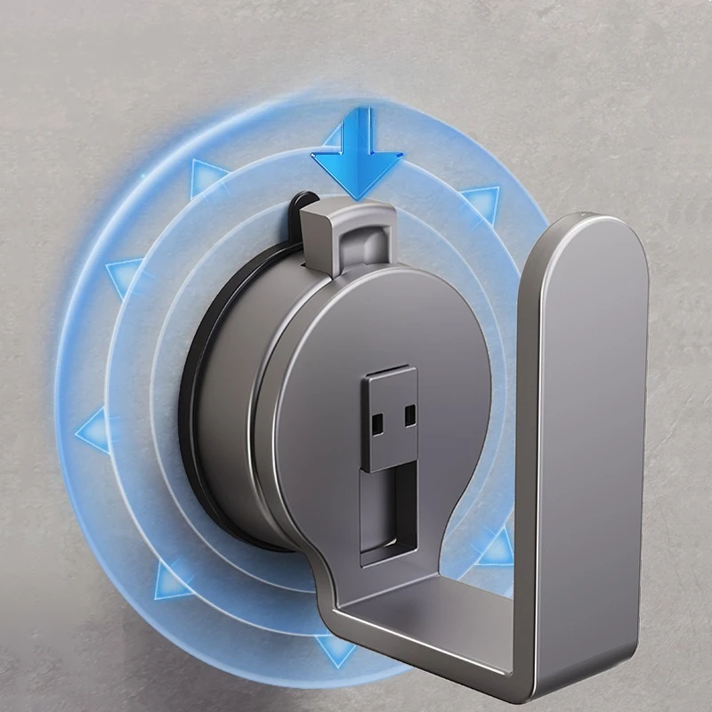 Suction cup socket holder, household wall mounted non perforated power strip socket, wall storage desktop organizer