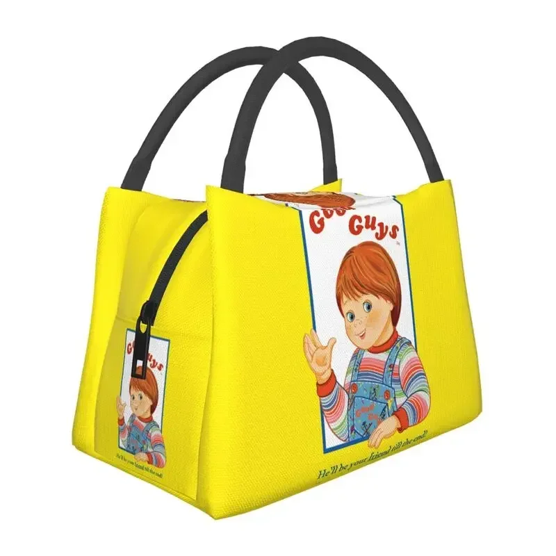 

Child's Play Good Guys Chucky Insulated Lunch Bag for School Office Resuable Cooler Thermal Bento Box Women Thermal Bags