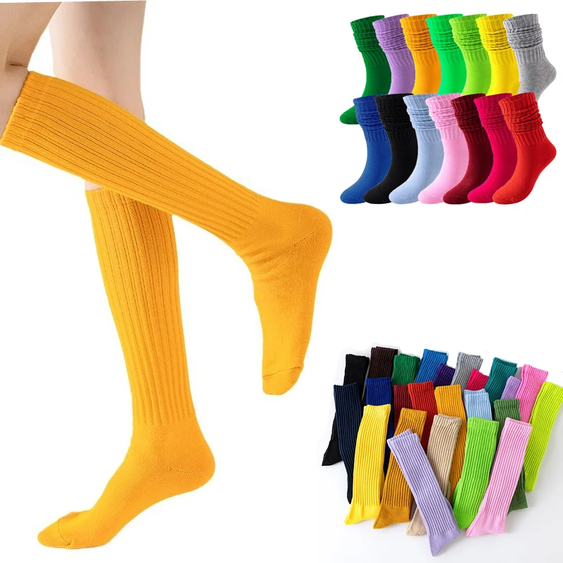 

5 Pairs Christmas Loosse Socks for Woman Long Slouch Thigh High Socks Female Warm Leg Socks S01