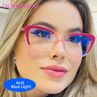 Classic TR90 Cat Eye Anti Blue Light Glasses Woman Men New Fashion Luxury Brand Design Reading Eye Protection Optical Eyeglasses