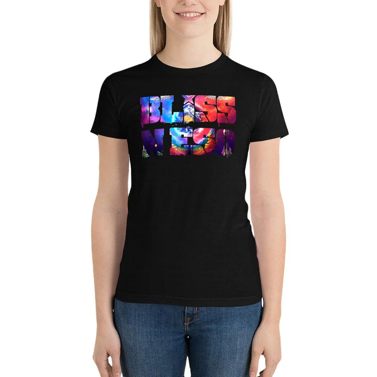 

Bliss N Eso - Circus In The Sky T-Shirt summer top lady clothes oversized graphic t-shirts for Women