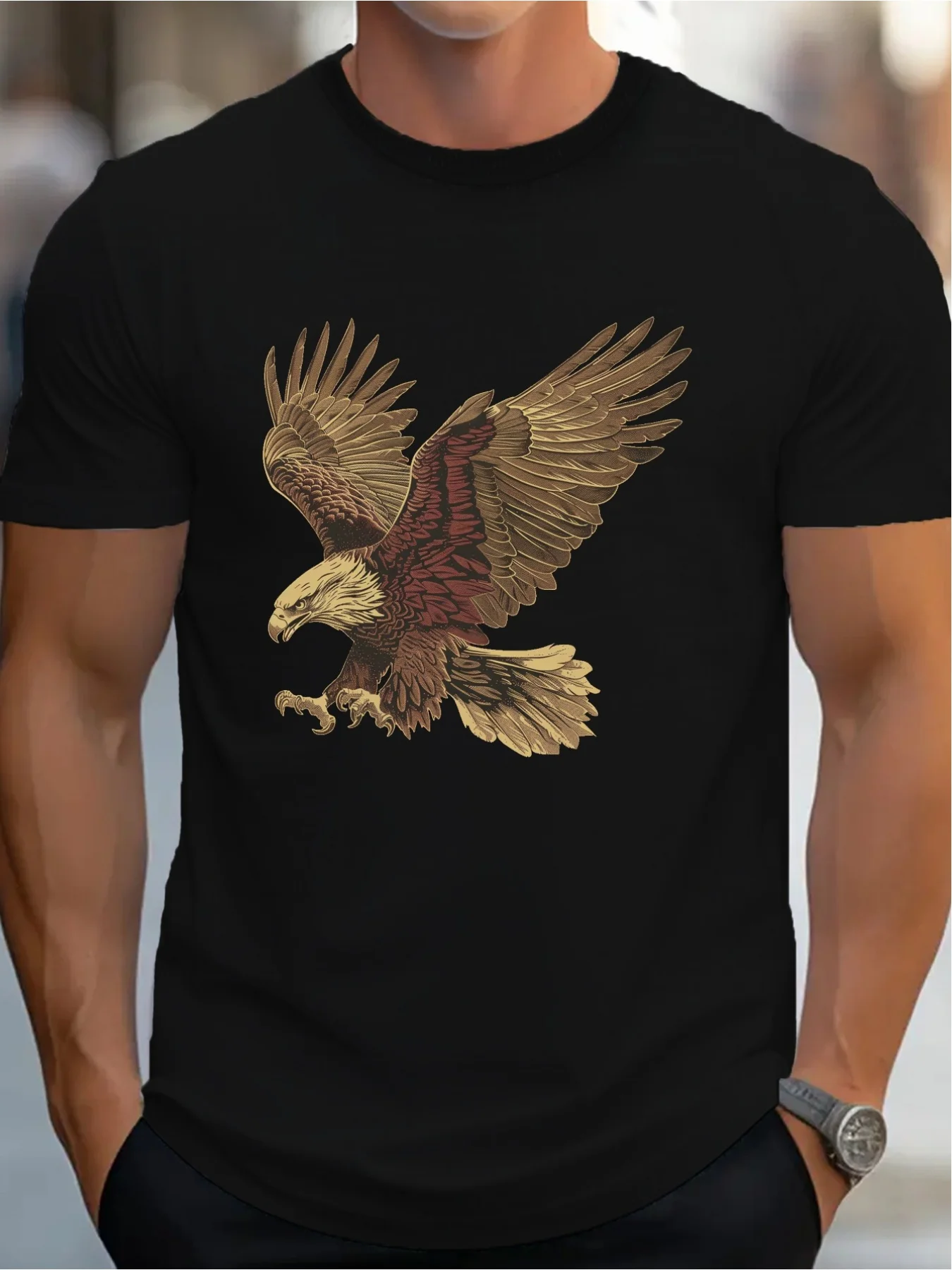 

Freedom Eagle G500 Mens Premium Pure Cotton T-Shirt - Super Comfort Fit for Unmatched Style and Ease