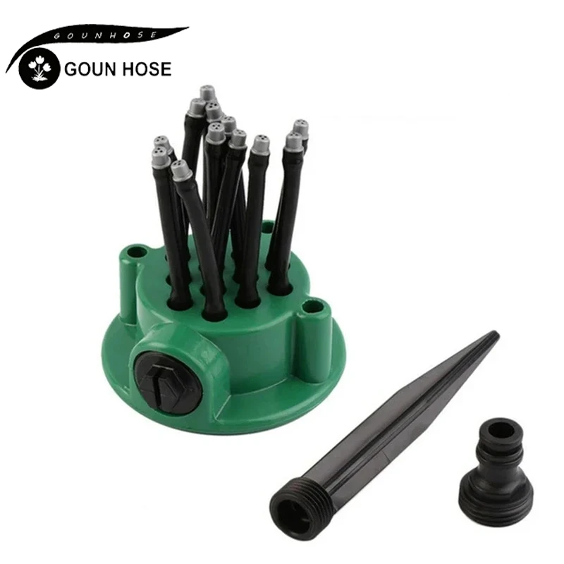 NEW Automatic Garden Watering Lawn Sprinklers 360 Rotating Degree Grass Plants Irrigation System with Nozzle for Home Yard