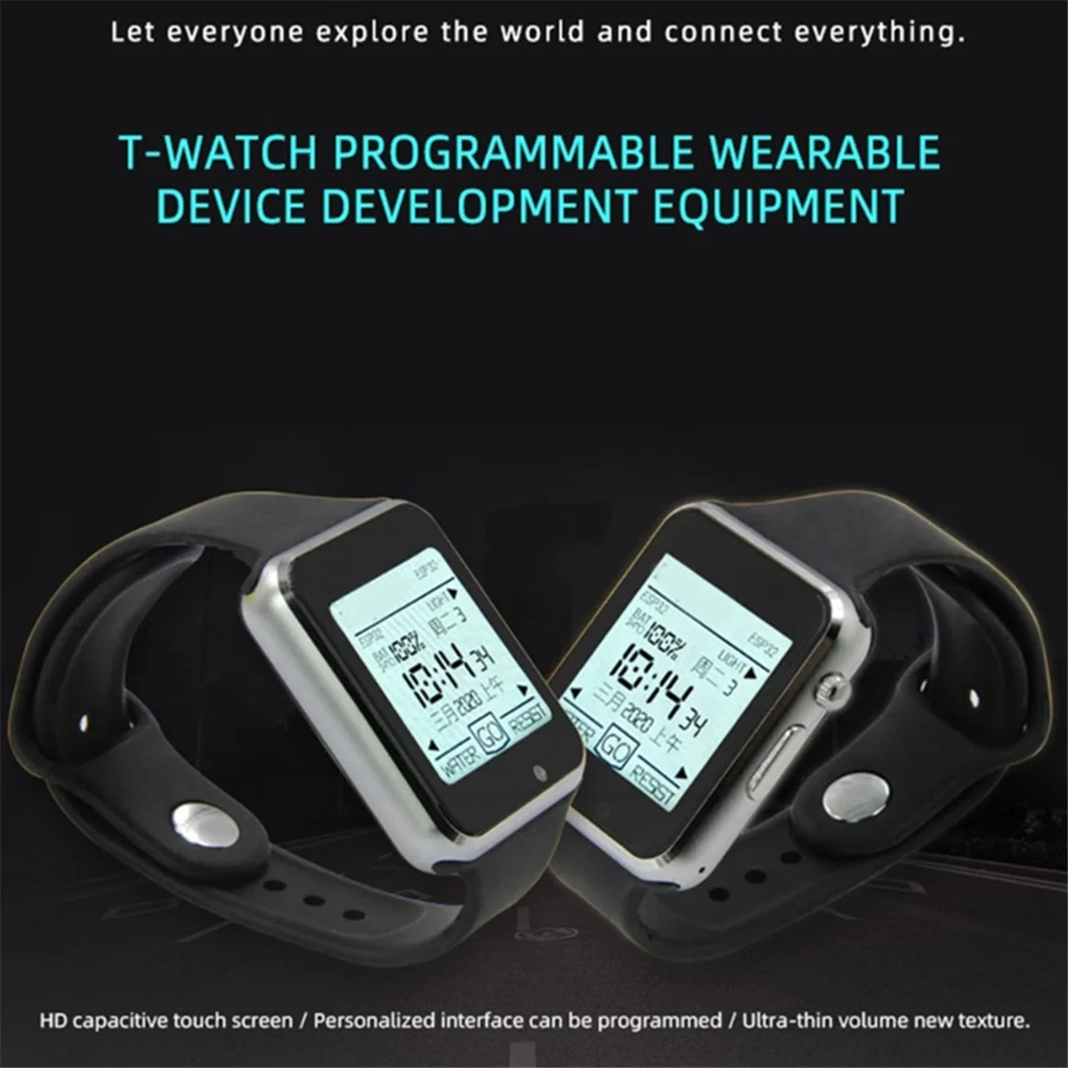 

Efficient T-WATCH-2020 Microphone IPS Touchable ESP32 WIFI Bluetooth