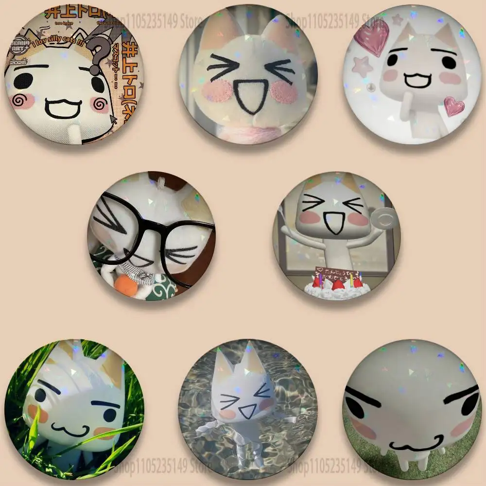 

Toro Inoue Cat 32/44/58mm Handmade Pins Round Brooch Badge Backpacks Clothes Jewelry Gifts