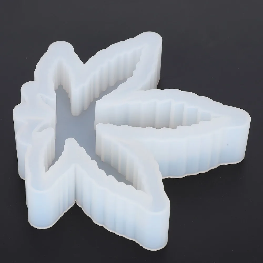 Resin Casting Molds Maple Leaf Ashtray Mold White Rolling Tray Silicone Mold Mirror Surface Leaf Ashtray Mold Jewelry Storage