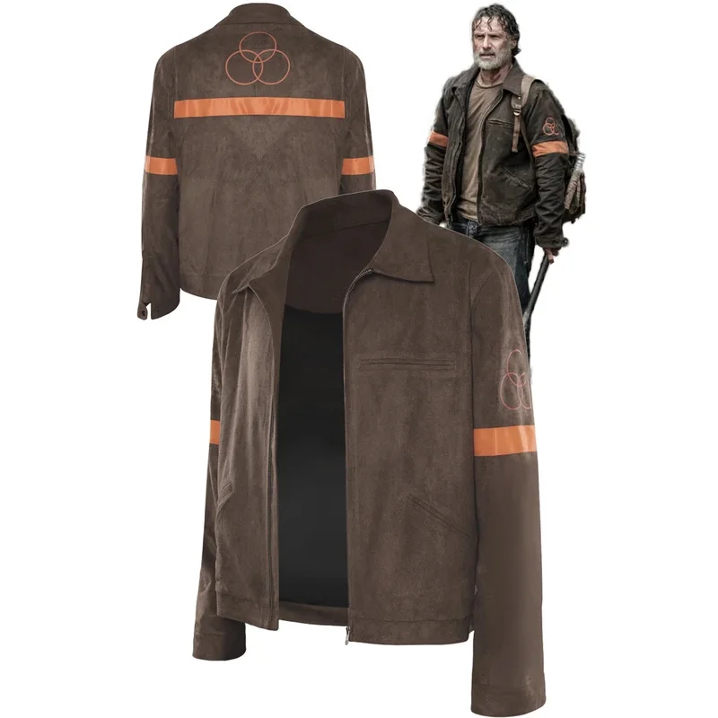 rick-grimes-cosplay-fantasia-jacket-tv-walking-dead-season-11-costume-disguise-adult-men-fantasy-male-halloween-carnival-clothes