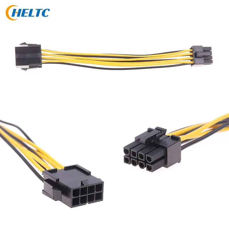 8 Pin Male To 8 Pin Female Lead Extension Cord Cable 8Pin To CPU Power Converter Cable Supplies ATX Compute Motherboard Adapter