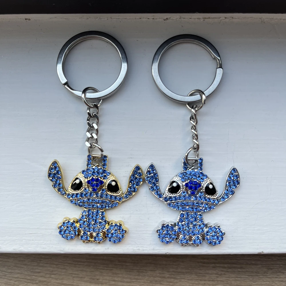 ديزني ليلو وستيتش الهيب هوب Kawaii غرزة المفاتيح مع كامل الراين قلادة سحر الأزياء والمجوهرات أنيمي هدية