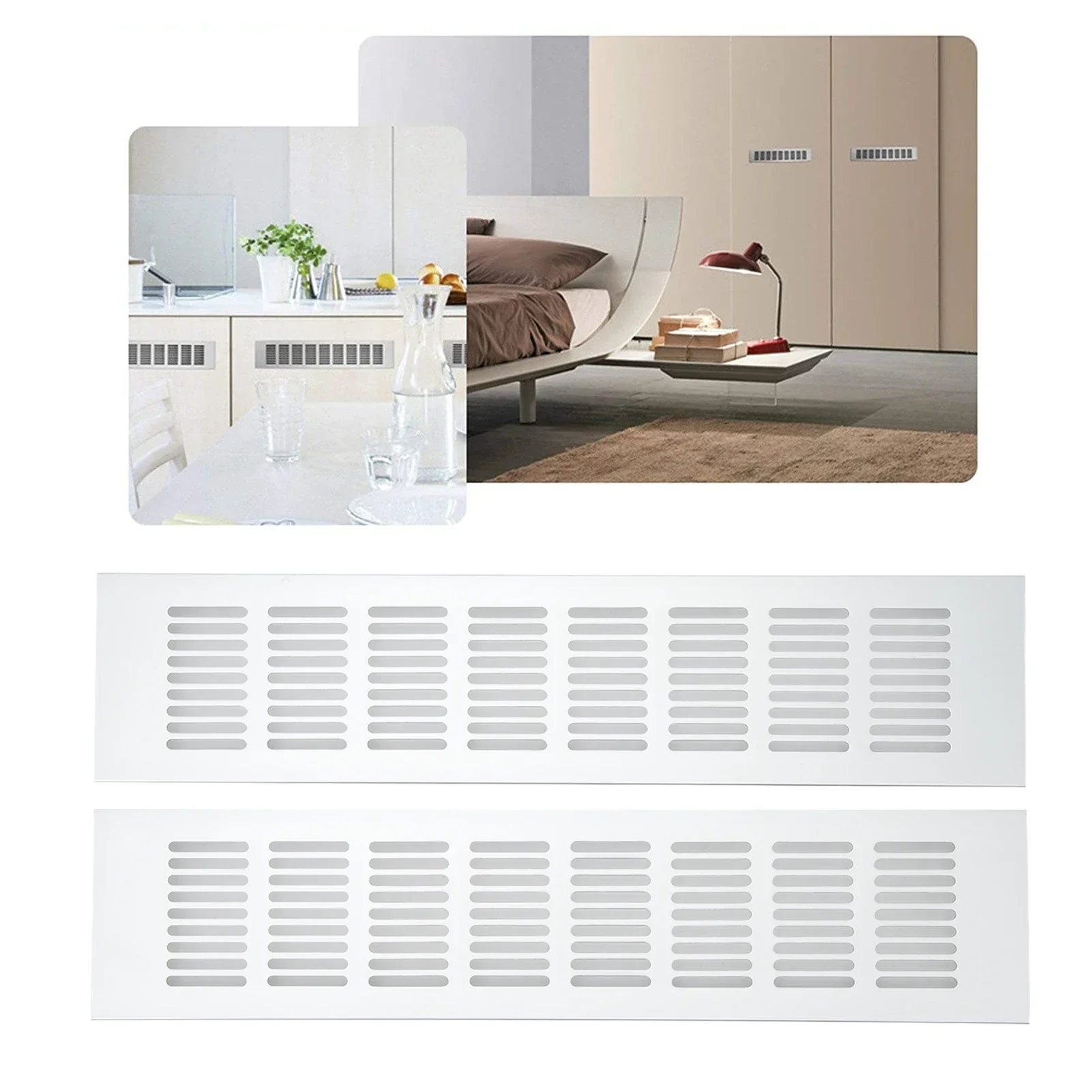 RV Vent Grille Aluminum Alloy Electrical Box Ventilation Cover RV Cabinet Vents for Cooling RV Camper Electrical Enclosure