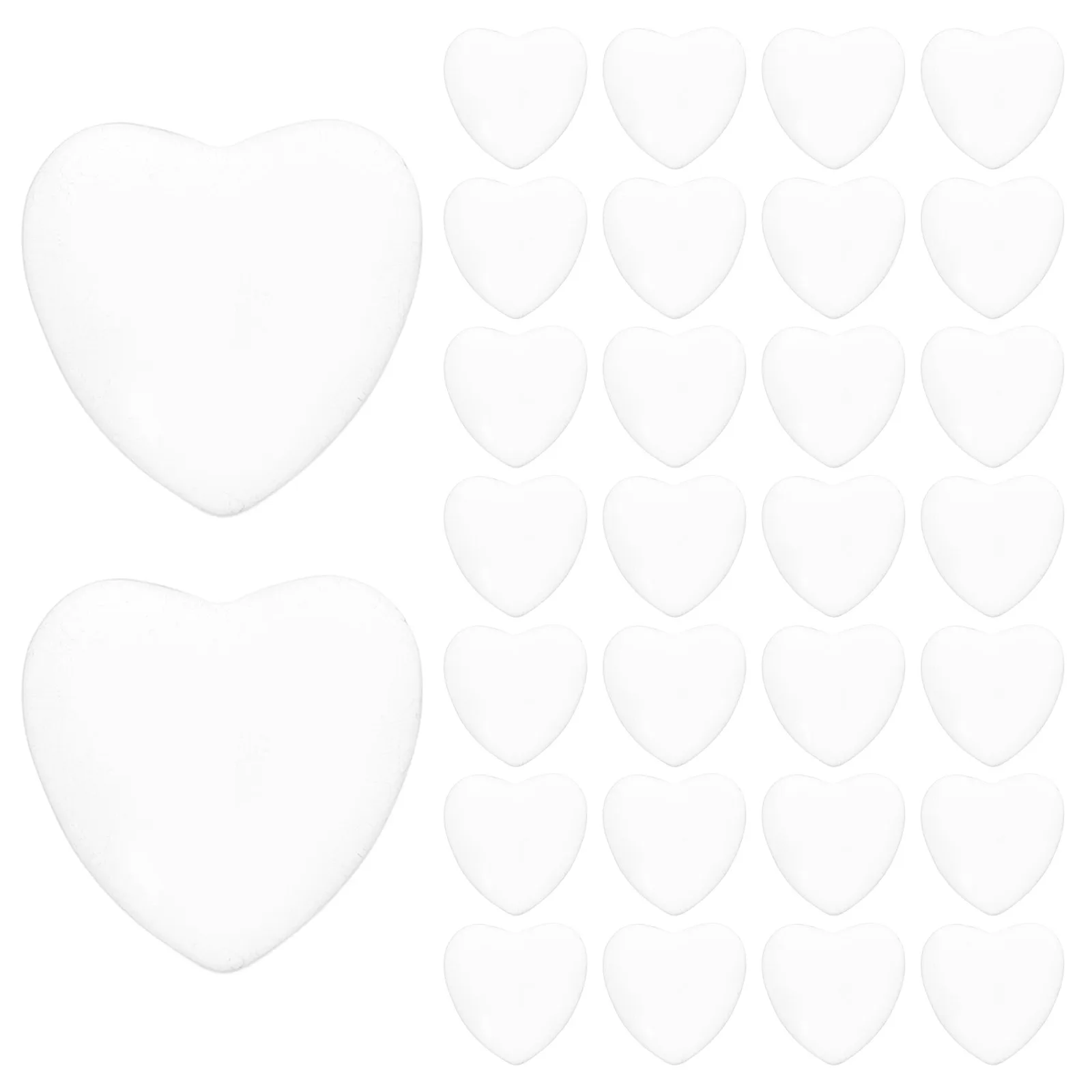 

100pcs Cabochons Jewelry Making 25Mm Shaped Transparent Dome Bezel Pendants Diy Craft Supplies Accessories Heart Dome Cabochons