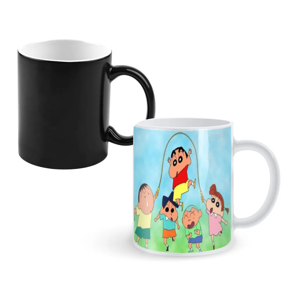 

Lovely Crayon S-ShinChan Creative Change Ceramic Mug Heat Revealing Coffee Cup Breakfast Cup Mug Gift