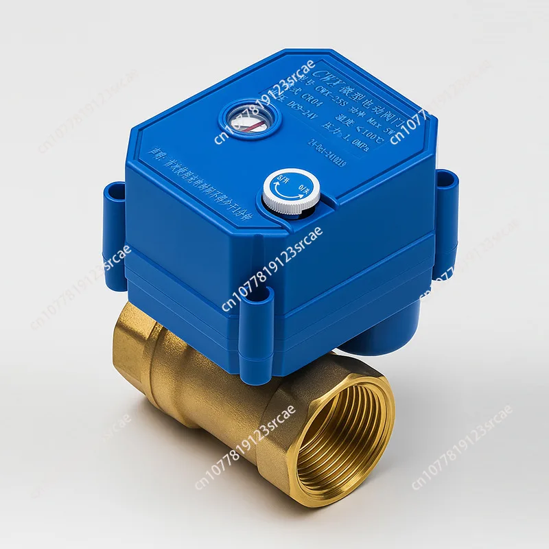 Electric Actuator Control Ball Valve with Manual override Function DN8 DN10 DN15 DN20 DN25 DN32 Brass Valve
