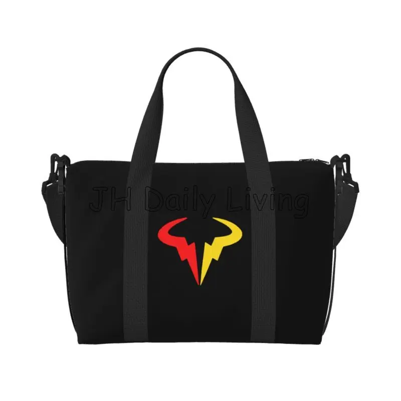 

Rafael Nadal RN Rafa Print Travel Duffel Bag Portable Weekender Overnight Bags with Shoulder Strap Unisex Carry on Luggage Bag