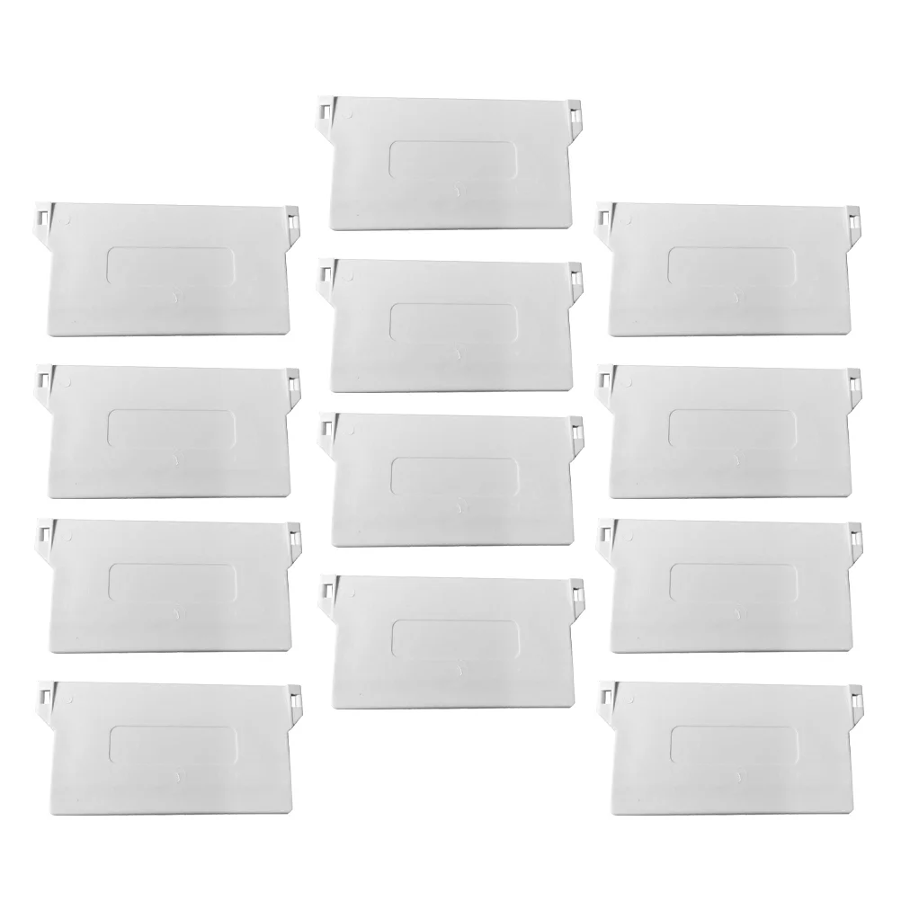 12 Pcs Vertical Curtain Base Accessories for Weights Blind Bottom Replacement Simple Useful Pvc Practical Spares Slats