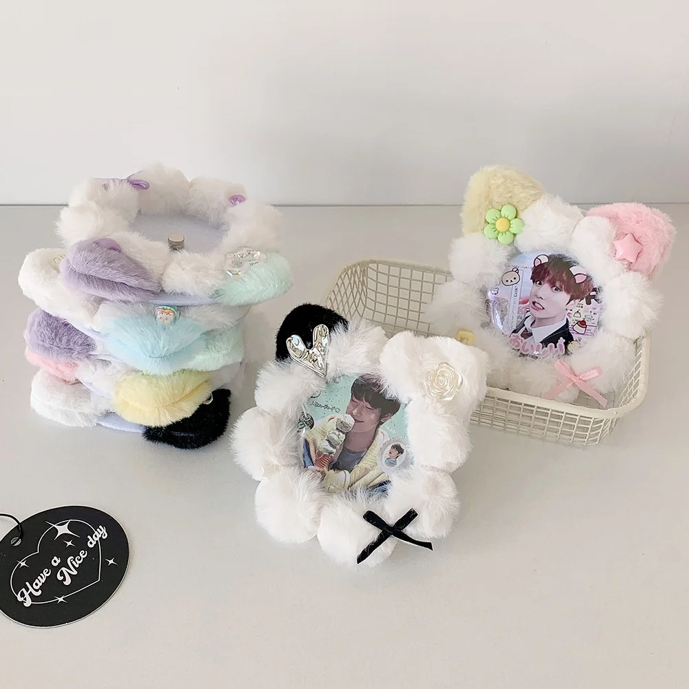 

Cute Cat Ear Badge Holder Plush Badge Display Pendant Anime Ita Bag School Student Backpack Diy Ornament Pain Bag Decoration