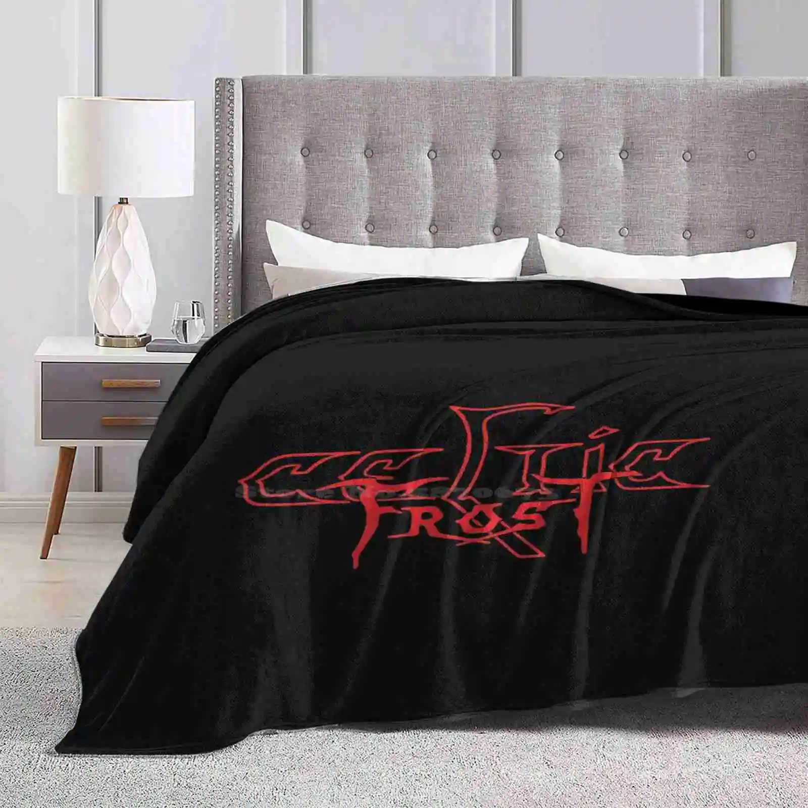 Frost Hot Sale Printing High Qiality Warm Flannel Blanket Metal Band Black Metal Extreme Metal Possessed Venom Bathory