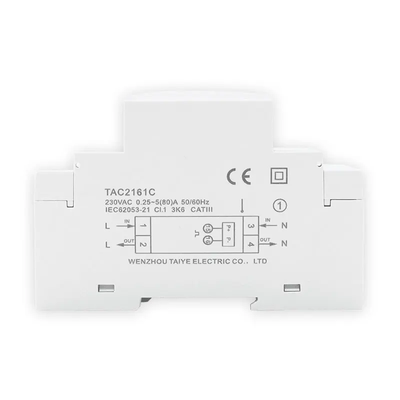 Tuya Smart Zigbee Energy Monitor Meter monofase 80A Din Rail Power Meter tutta la casa KWh wattmetro 1 pz