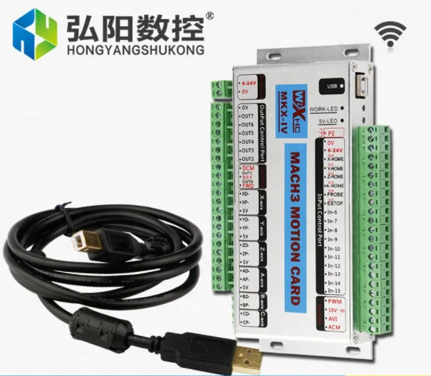 HYCNC RTS Mach3 CNC Control Card Wireless USB Speed Controller Mini DSP PCI 3 Axis Motion Card