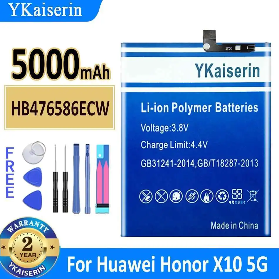 

HB476586ECW For Huawei Honor X10 5G High-Efficiency 5000mAh Mobile Phone Battery