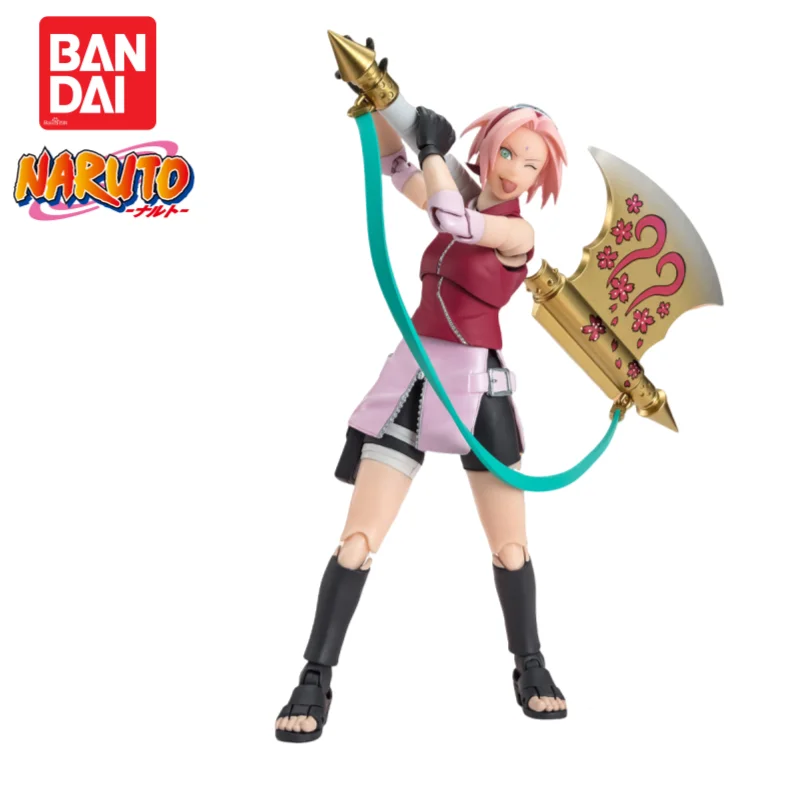 

В наличии оригинальная 100% натуральная Bandai Banpresto Naruto S H Figuarts Haruno Sakura аниме товары фигурка модель фигурка