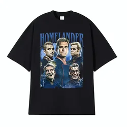 Limited edition Homelander retro pattern Tshirt for womenHarajuku Gothic classic Tshirtunisex casual oversized Tshirt