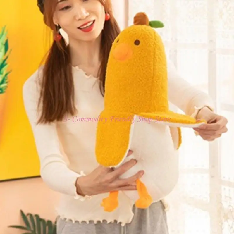 85AE Eend Banaan Speelgoed Grappige Banaan Knuffelpop Knuffels Verjaardagscadeau