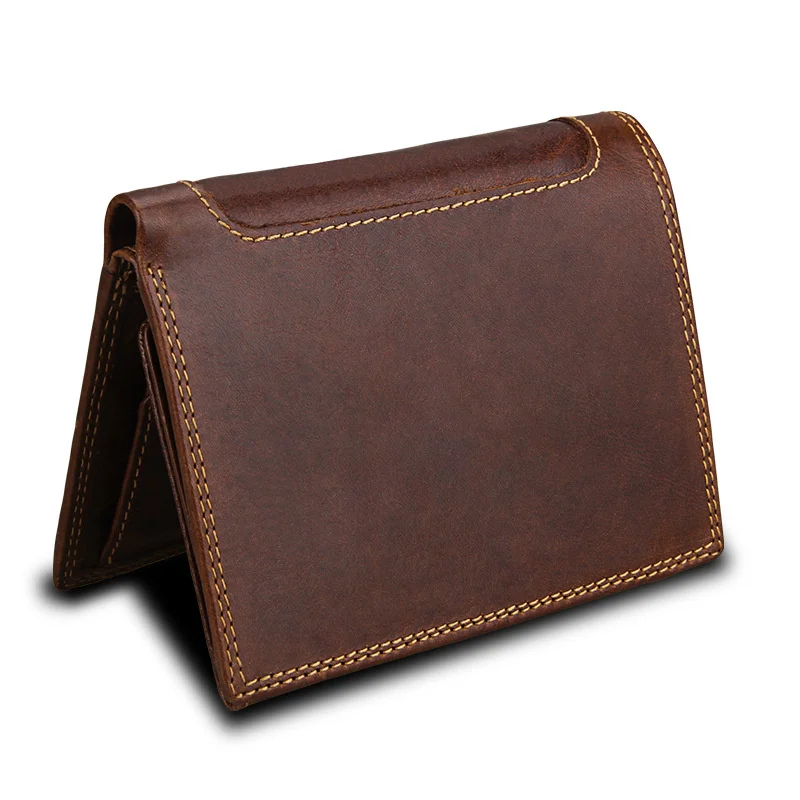 Wallets for Men Slim Bifold Genuine Leather Front Pocket Wallet