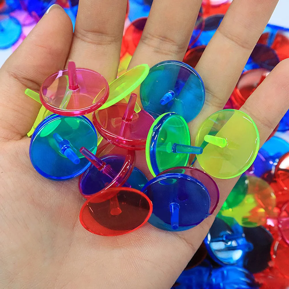 

50pcs Golf Ball Markers Round Plastic Positioning Markers Lightweight Durable Wear-Resistant For Men Outdoor Golf Supplies