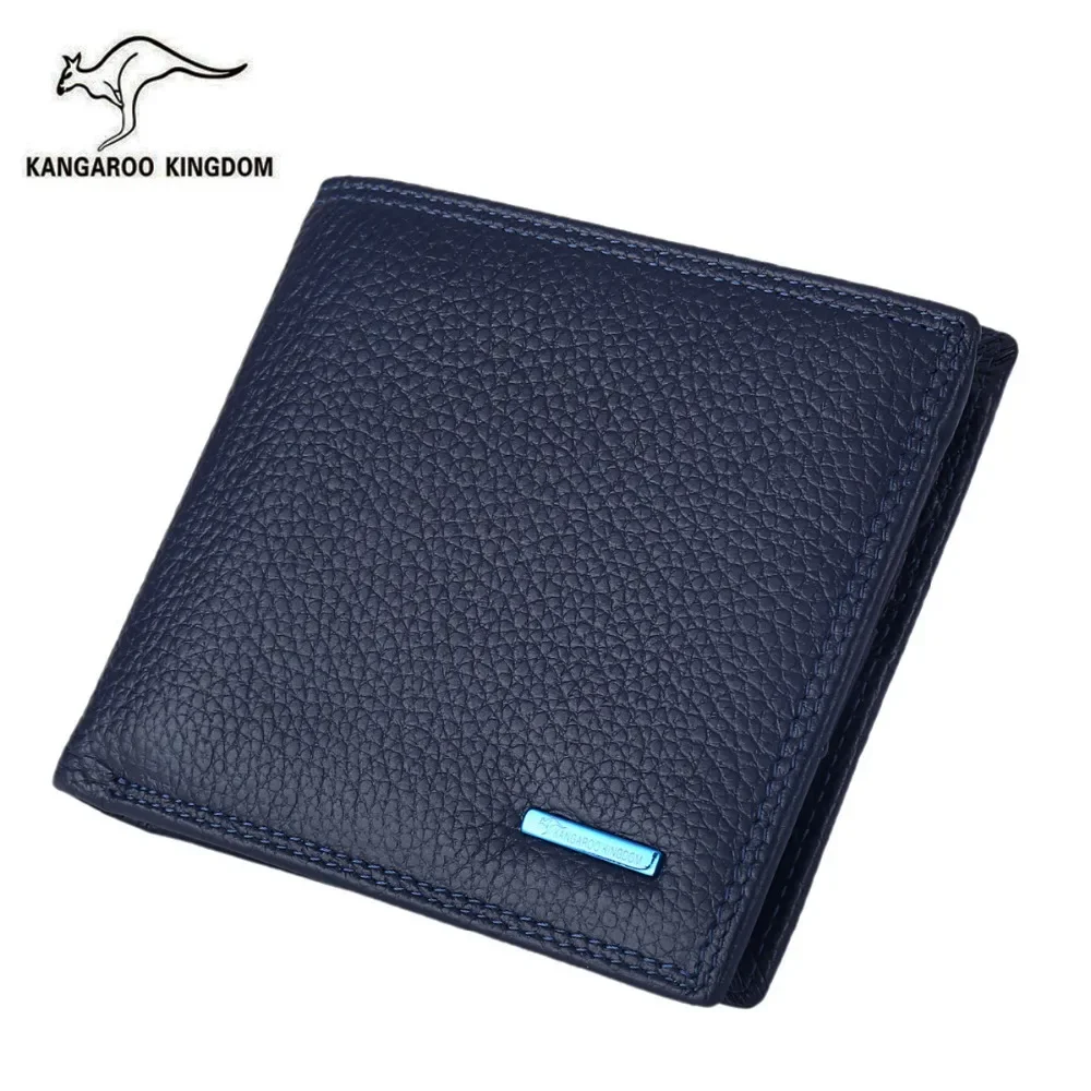 Luxury Men Wallets Short Genuine Leather Wallet Brand Male Business Purse Card Holder