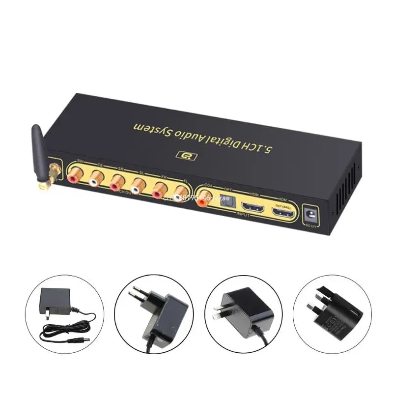 HD820 5.1CH Suppot-DTSHD AC3-HDMI-compatible Optical Coxial Analog-Audio Output of RCA- DTSHD New Dropship