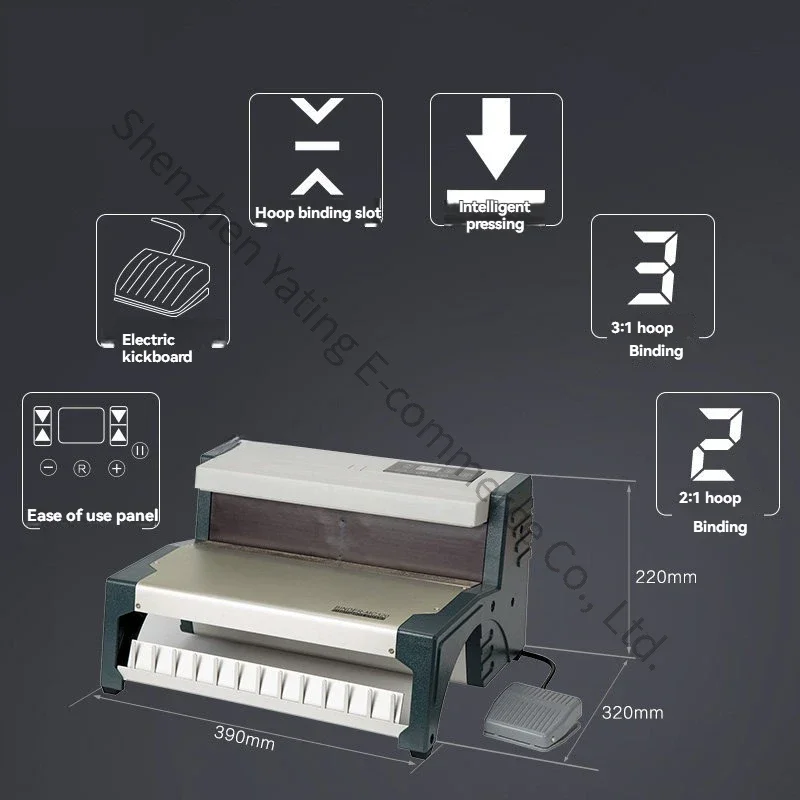 Double-line Desk Calendar Punching Contract Tender Iron Ring Intelligent Binding Machine