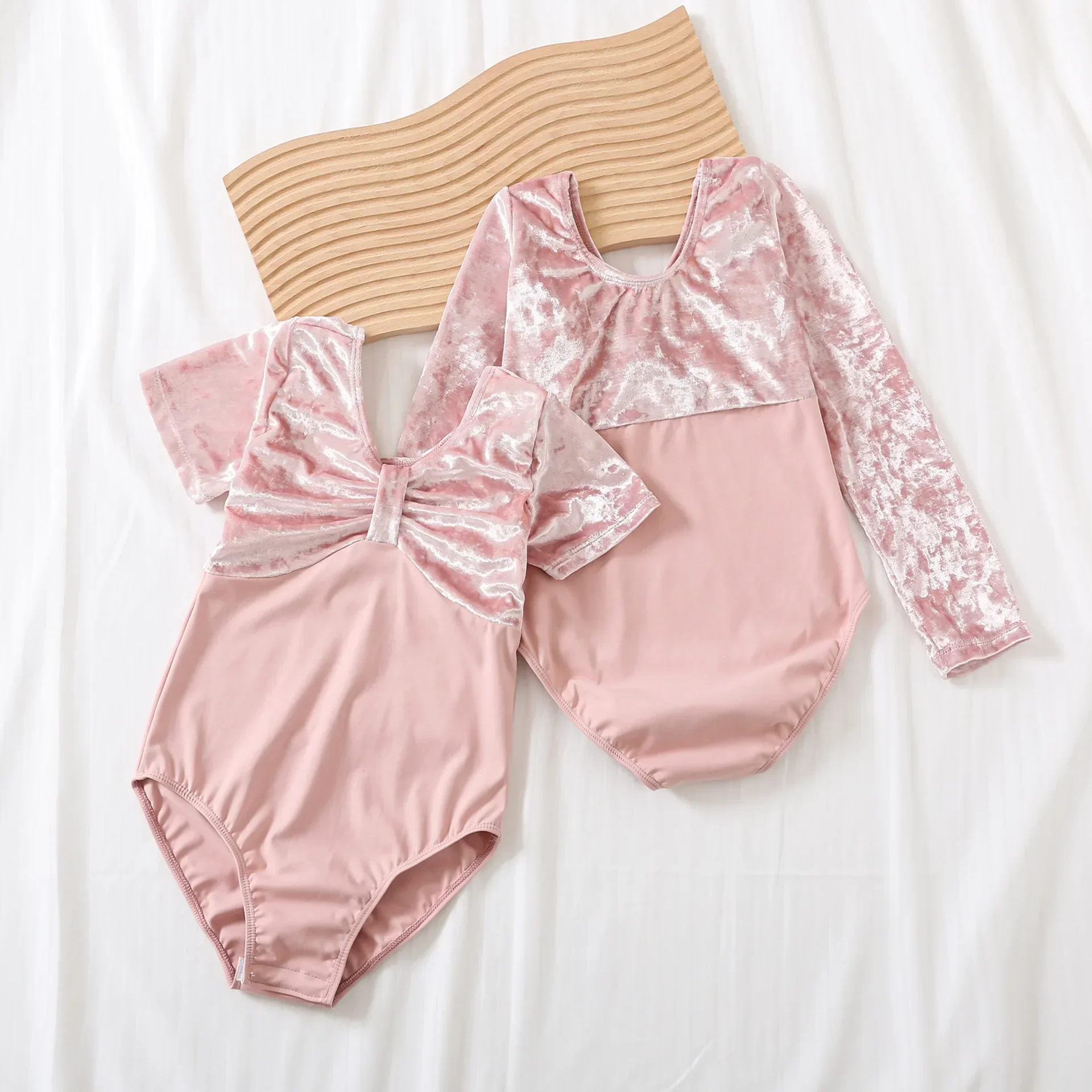 

Autumn Winter Children Dance Ballet Leotards New Velvet Practice Clothing Long Sleeve Classical Dance Gymnastics Bodysuit