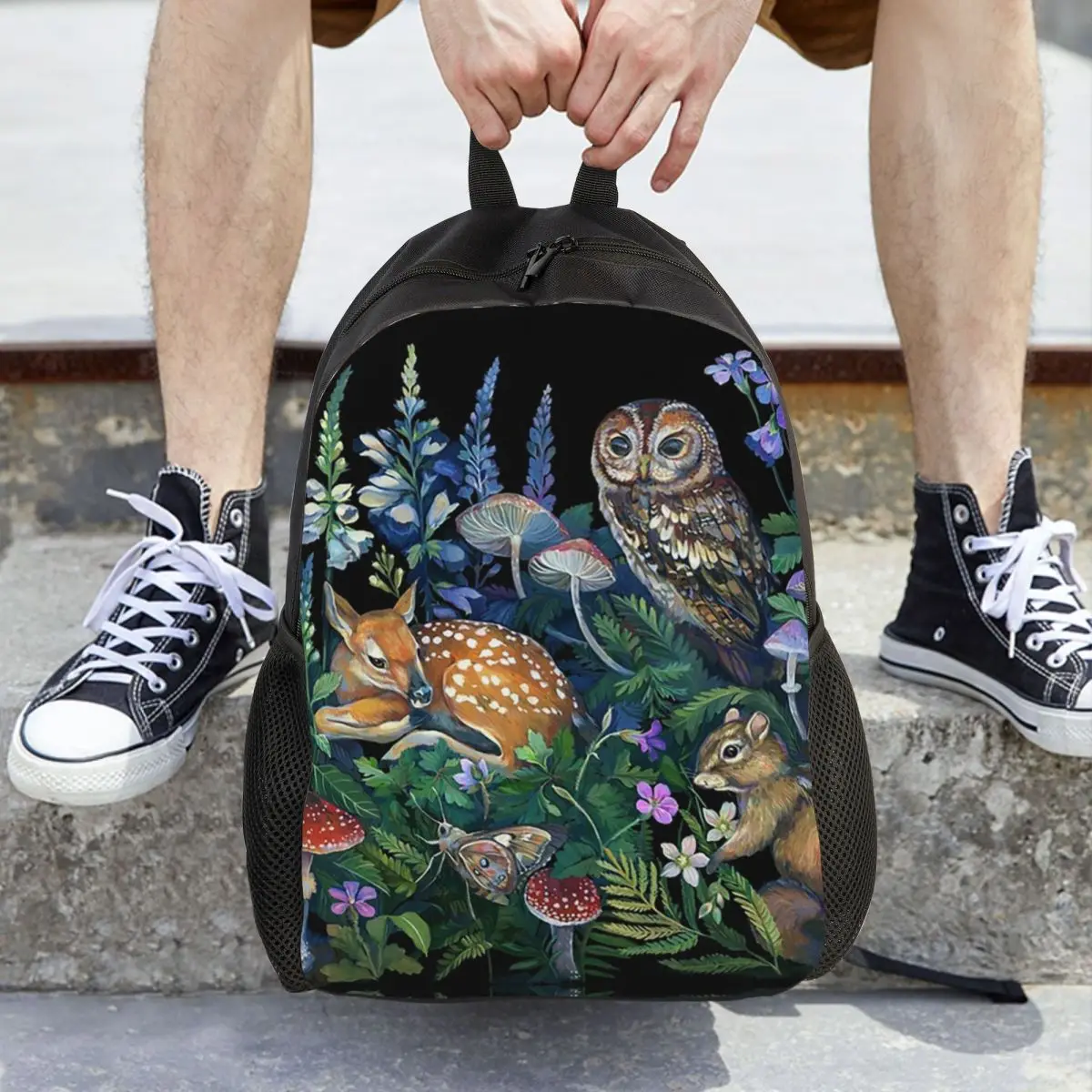 

Enchanted Forest Backpack Hot Sale Daypack Large Capacity Boys Girls BookBag School Bag Shoulder Bags for Men Women