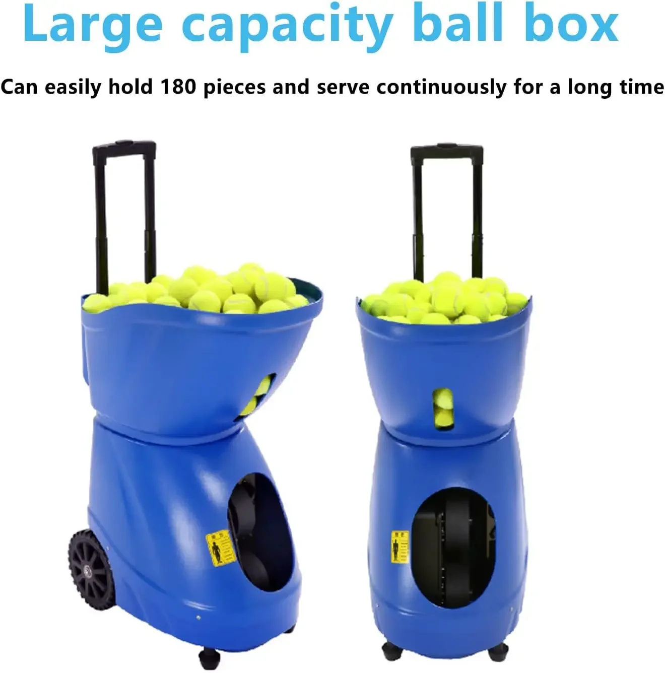 آلة كرة التنس المحمولة الأوتوماتيكية، مدرب تنس عالي السعة للتحكم عن بعد للممارسة الفردية وجميع اللاعبين على المستويات #5