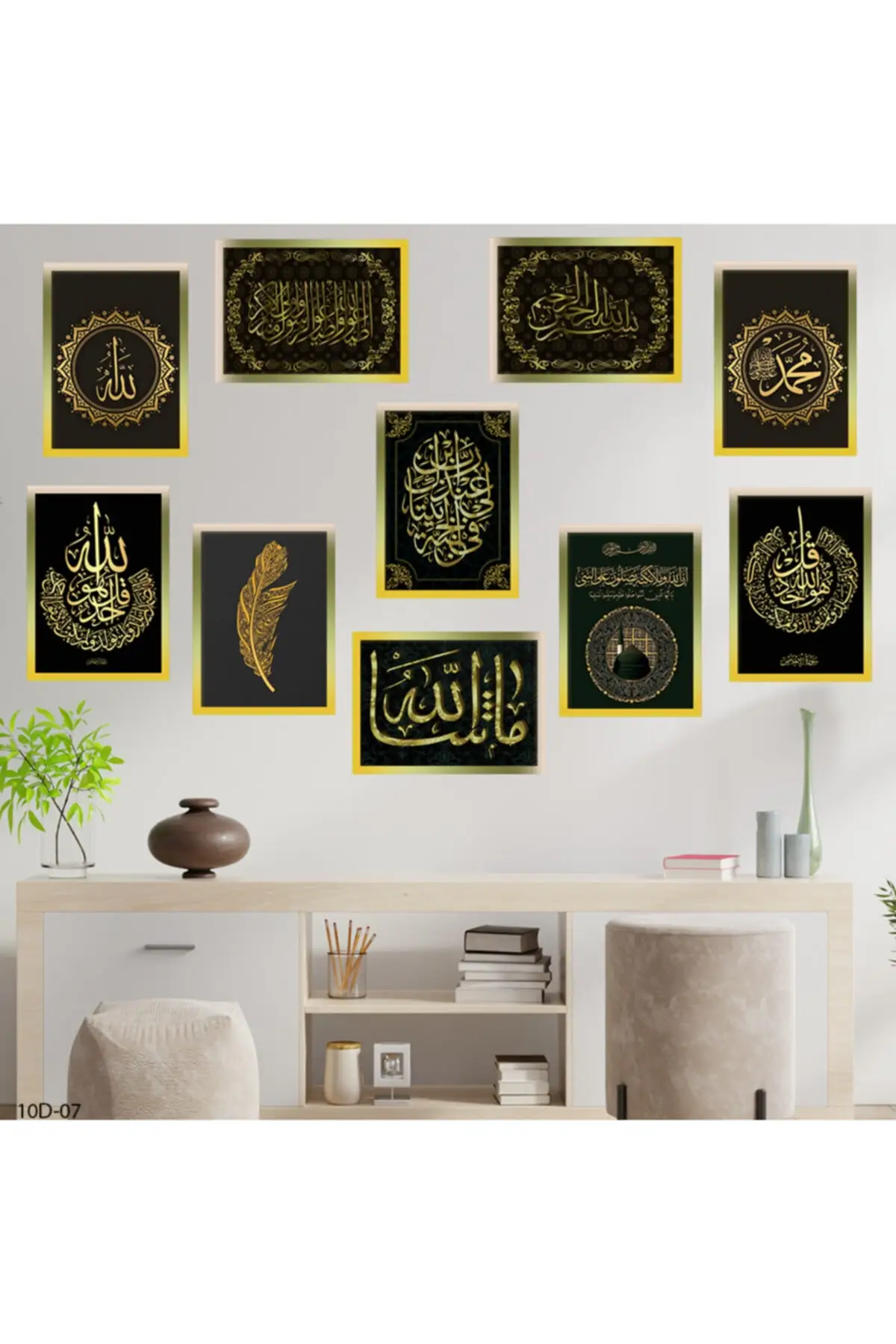 

DOLBOVI religious theme frame view 10 piece wall table set