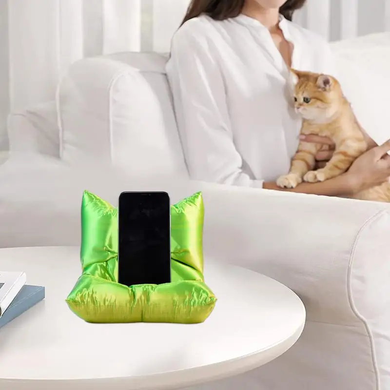 Tablet Pillow Stand 3D Printed Phone Stand Sofa Shape Desktop Decoration Pillow Phone Holder For Phone Tablet Readers